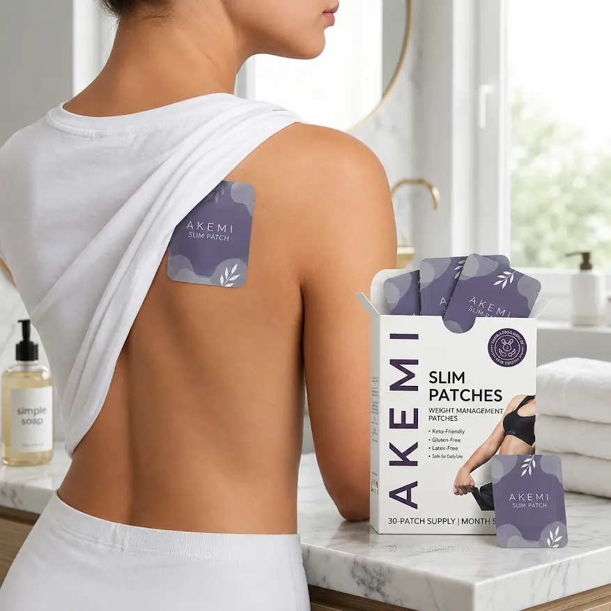 Akemi Patch applied discreetly for daily wellness support